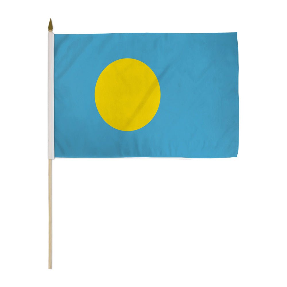 Palau 12x18in Stick Flag - Flags Importer