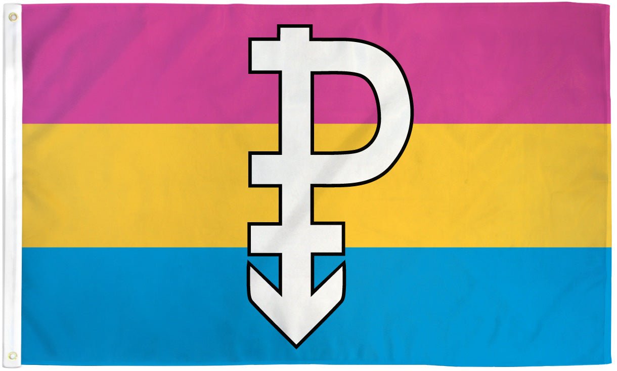 Pansexual (Symbol) Flag 3x5ft Poly - Flags Importer