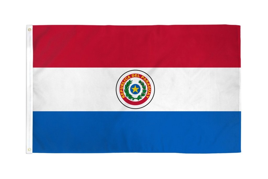 Paraguay Flag 2x3ft Poly - Flags Importer