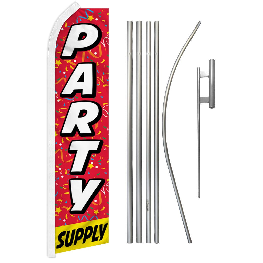 Party Supply Super Flag & Pole Kit - Flags Importer