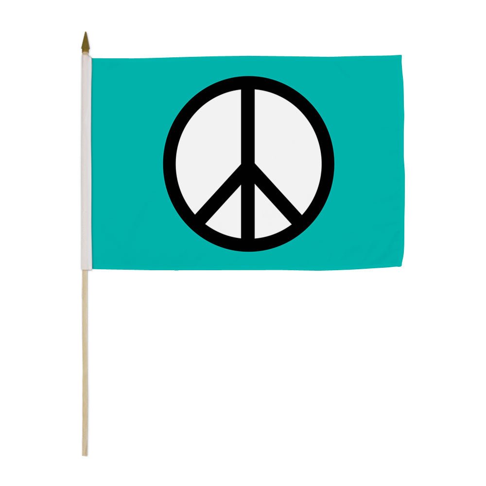 Peace 12x18in Stick Flag - Flags Importer