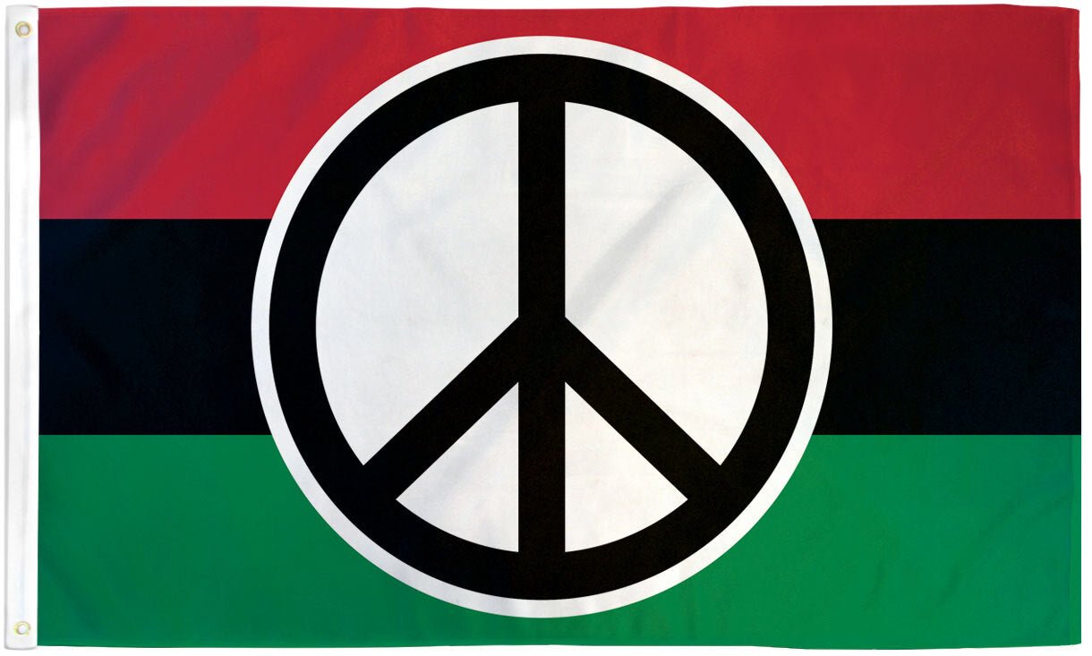 Peace (Pan - African) Flag 3x5ft Poly - Flags Importer