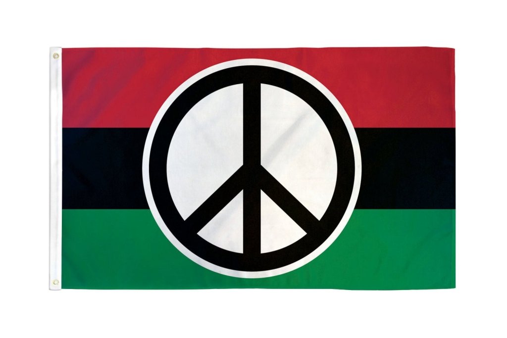 Peace (Pan - African) Flag 3x5ft Poly - Flags Importer