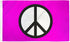 Peace (Pink) Flag 3x5ft Poly - Flags Importer