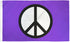 Peace (Purple) Flag 3x5ft Poly - Flags Importer