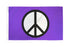 Peace (Purple) Flag 3x5ft Poly - Flags Importer