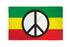 Peace (Rasta) Flag 3x5ft Poly - Flags Importer