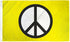 Peace (Yellow) Flag 3x5ft Poly - Flags Importer