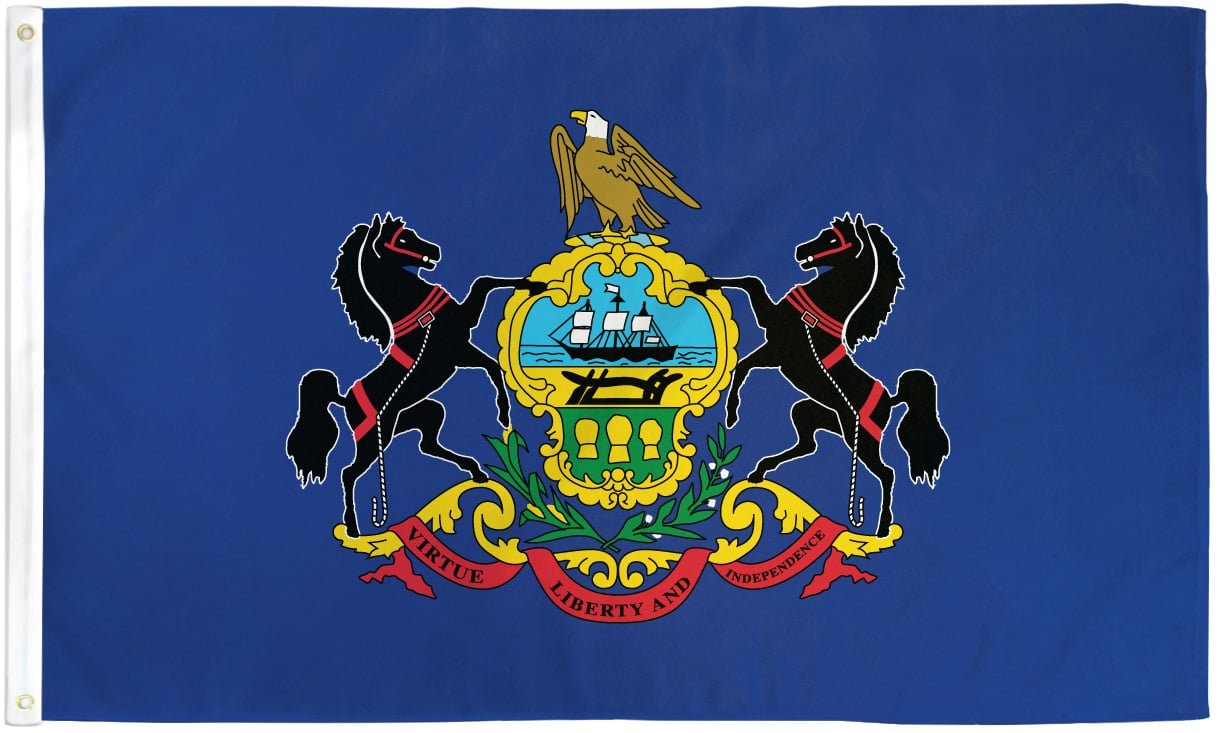 Pennsylvania Flag 2x3ft Poly - Flags Importer