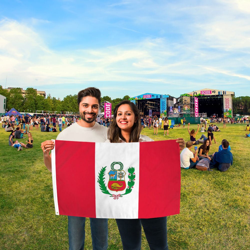 Peru Flag 2x3ft Poly - Flags Importer