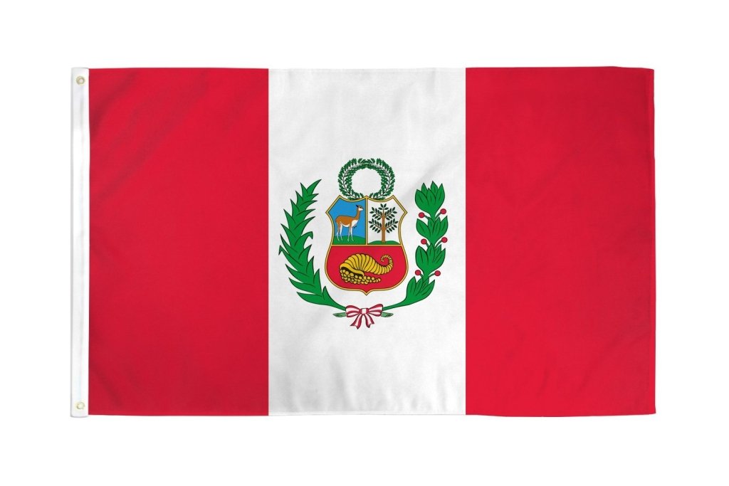 Peru Flag 2x3ft Poly - Flags Importer