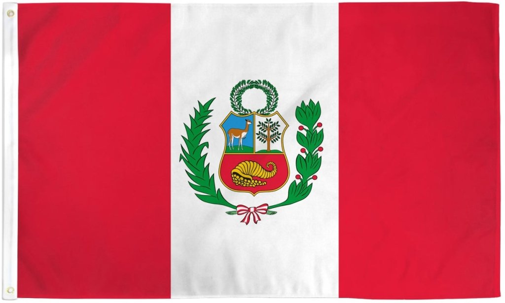 Peru Flag 2x3ft Poly - Flags Importer