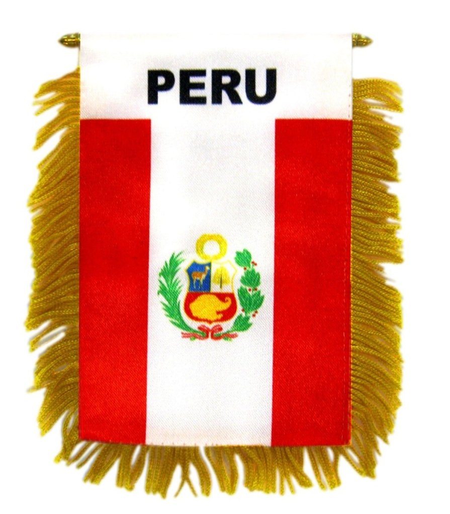 Peru Mini Banner - Flags Importer