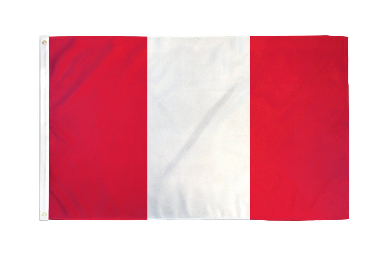 Peru (Plain) Flag 3x5ft Poly - Flags Importer