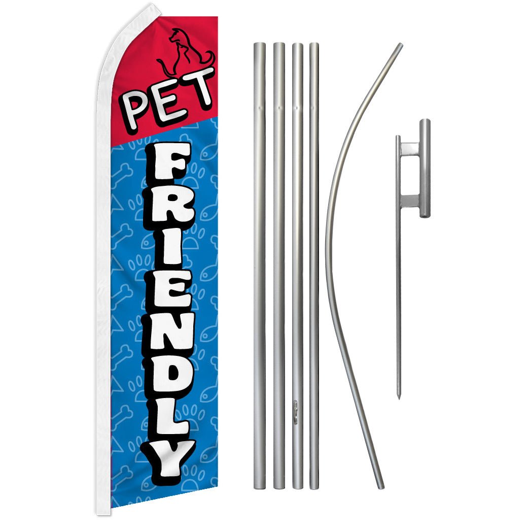 Pet Friendly Super Flag & Pole Kit - Flags Importer