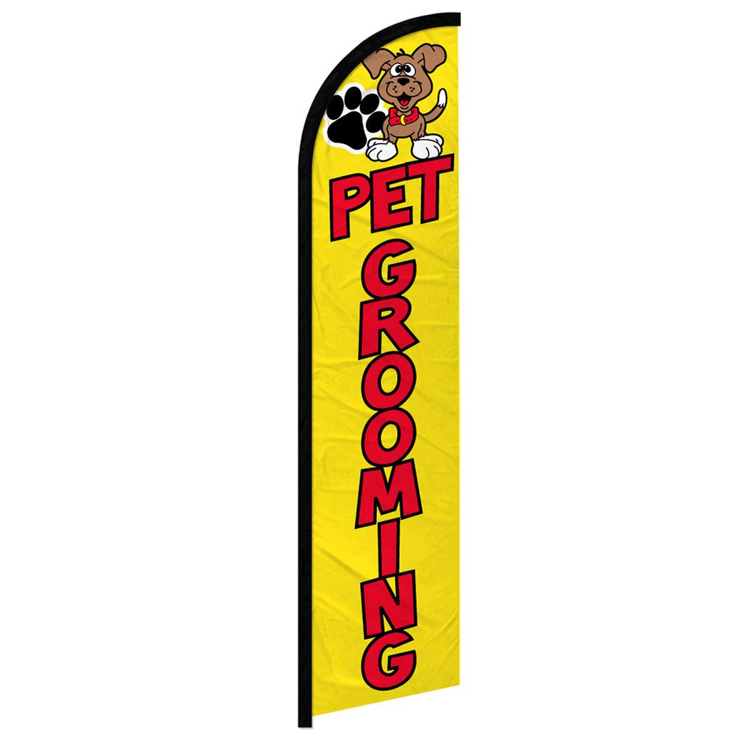 Pet Grooming Windless Banner Flag - Flags Importer