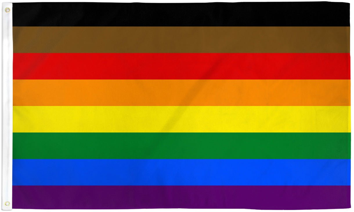 Philly Rainbow Flag 3x5ft Poly - Flags Importer