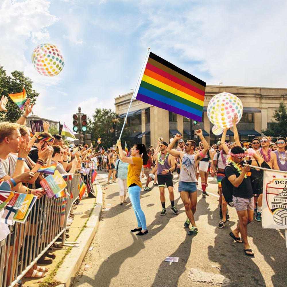 Philly Rainbow Flag 3x5ft Poly - Flags Importer