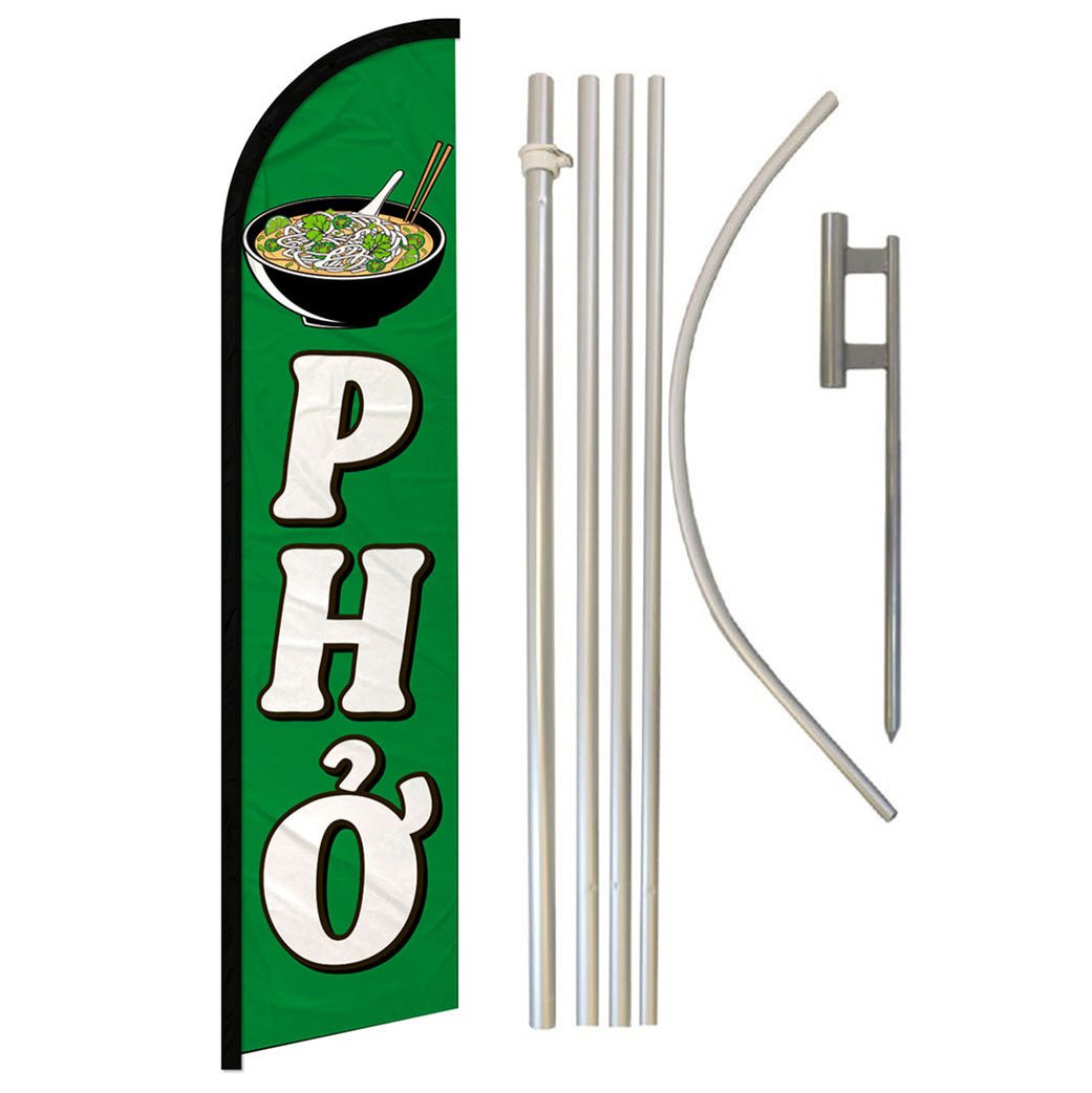 Pho Windless Banner Flag & Pole Kit - Flags Importer