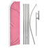 Pink Solid Color Super Flag & Pole Kit - Flags Importer