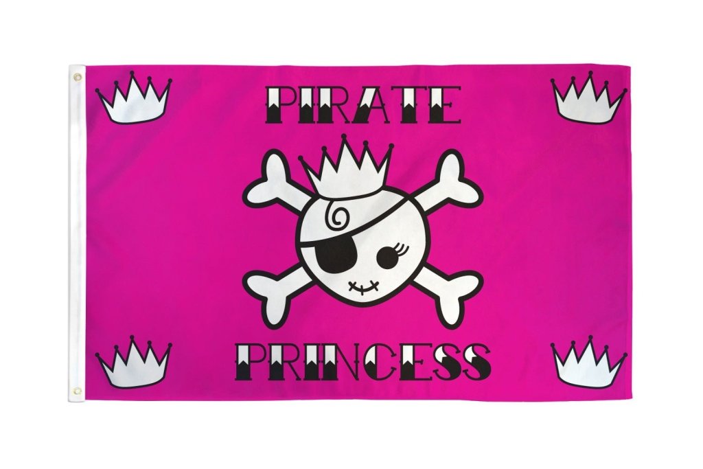 Pirate Princess Flag 3x5ft Poly - Flags Importer