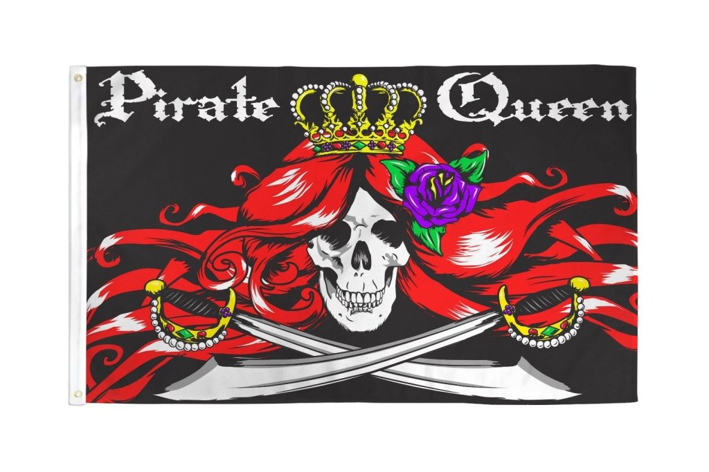 Pirate Queen Flag 3x5ft Poly - Flags Importer