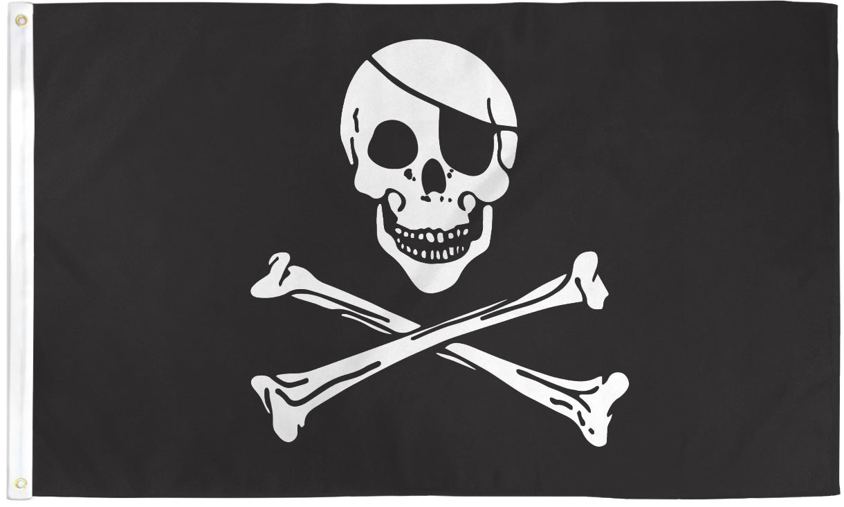 Pirate (Regular) Flag 2x3ft Poly - Flags Importer