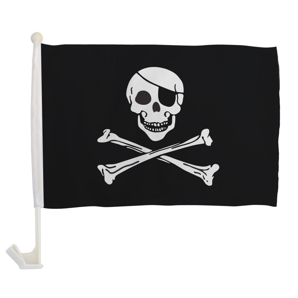 Pirate (Regular) Single - Sided Car Flag - Flags Importer