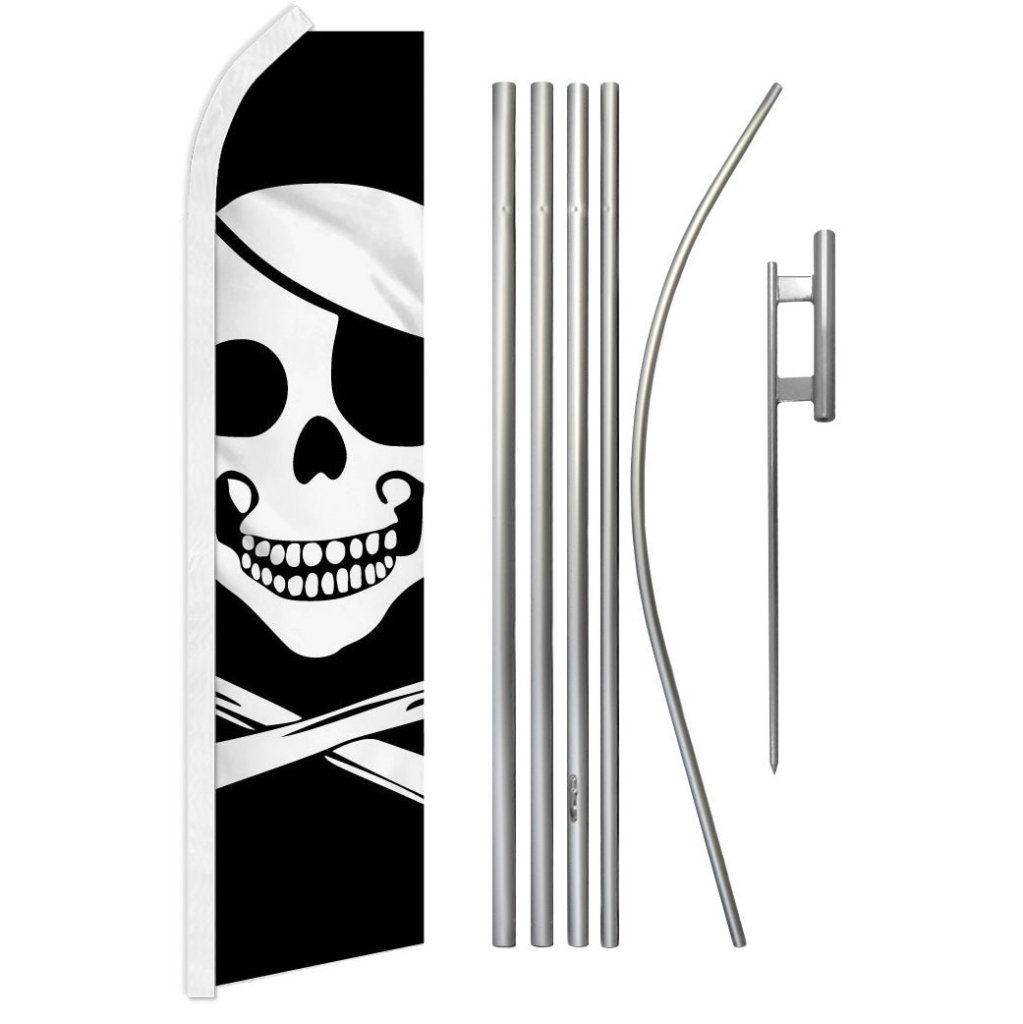 Pirate Super Flag & Pole Kit - Flags Importer