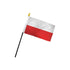 Poland 4x6in Stick Flag - Flags Importer