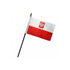 Poland (Eagle) 4x6in Stick Flag - Flags Importer