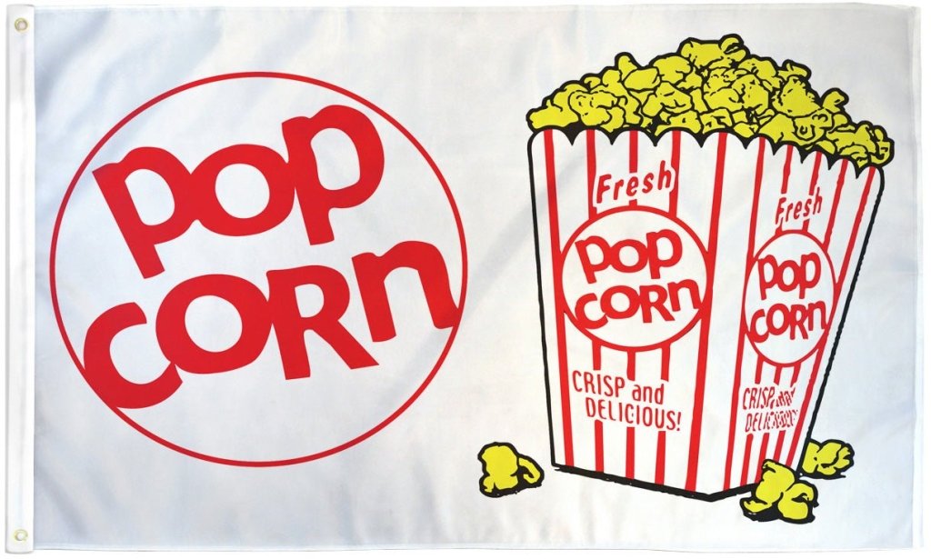 Popcorn Flag 3x5ft Poly - Flags Importer