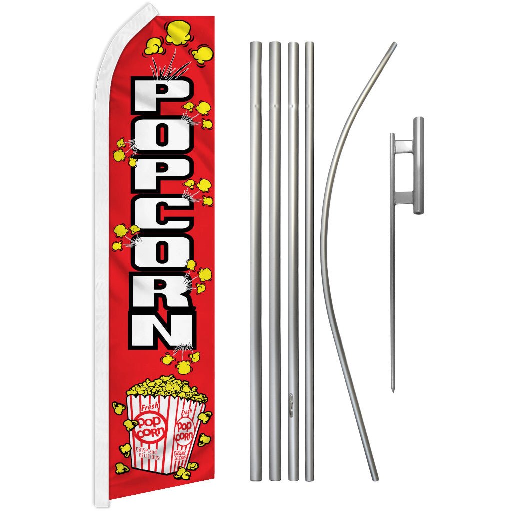 Popcorn Super Flag & Pole Kit - Flags Importer