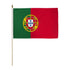 Portugal 12x18in Stick Flag - Flags Importer