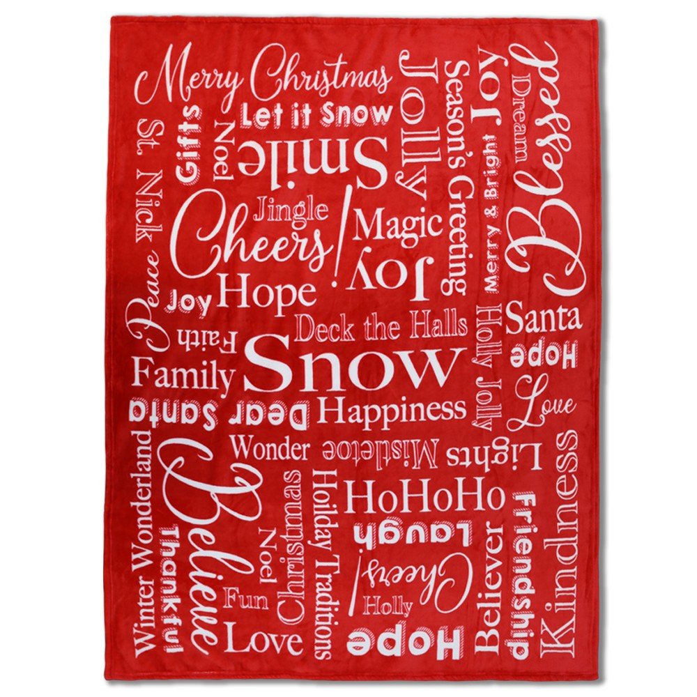 Positive Message (Christmas) Soft Plush 50x60in Blanket - Flags Importer