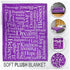 Positive Message (Purple) Soft Plush 50x60in Blanket - Flags Importer