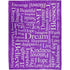 Positive Message (Purple) Soft Plush 50x60in Blanket - Flags Importer