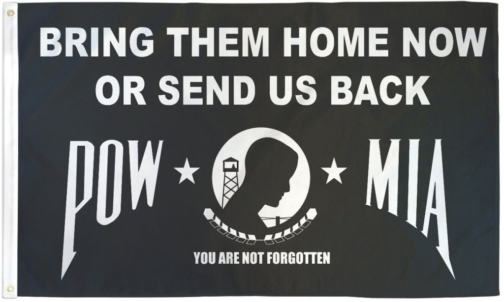 POW - MIA (Home) Flag 3x5ft Poly - Flags Importer