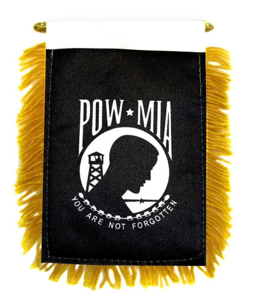 POW - MIA (Standard) Mini Banner - Flags Importer