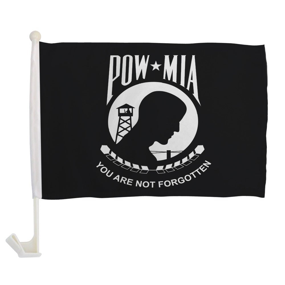 POW - MIA (Standard) Single - Sided Car Flag - Flags Importer