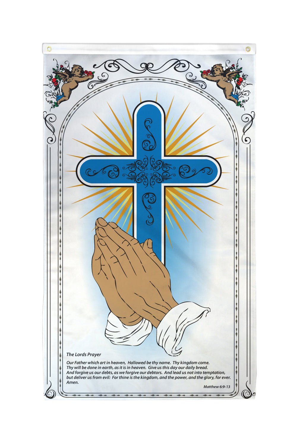 Praying Hands Flag 3x5ft Poly - Flags Importer