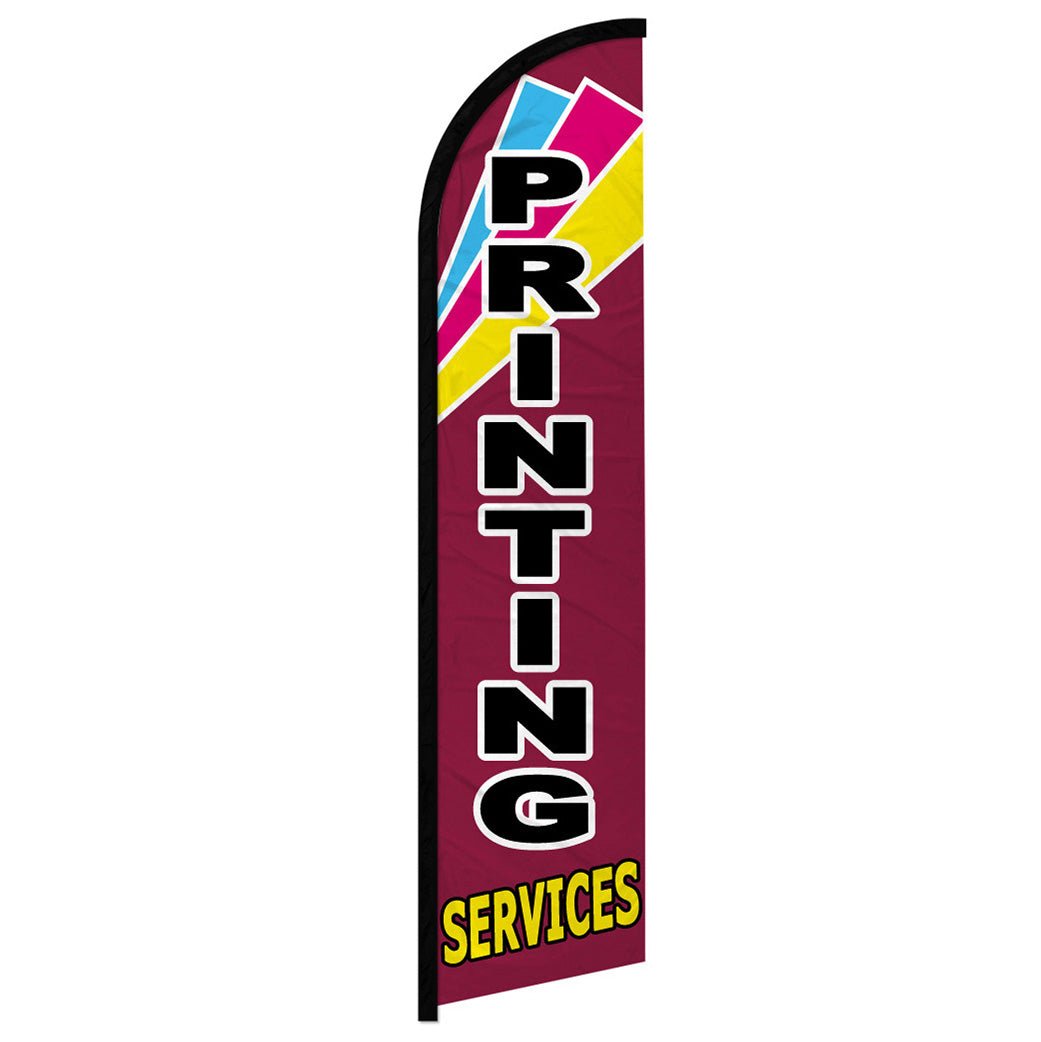 Printing Services Windless Banner Flag - Flags Importer