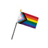 Progress Pride 4x6in Stick Flag - Flags Importer