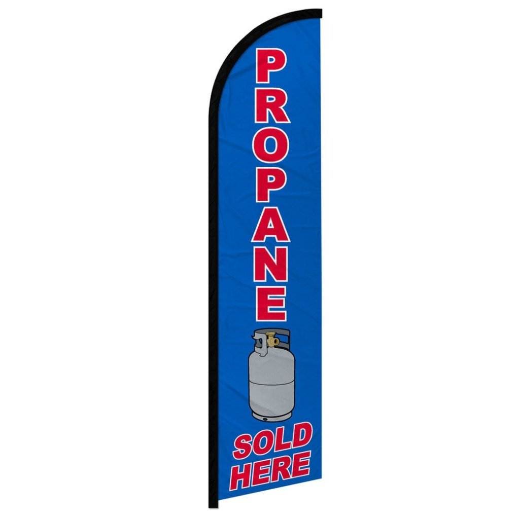 Propane Sold Here Windless Banner Flag - Flags Importer