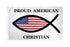 Proud American Christian Flag 3x5ft Poly - Flags Importer