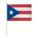 Puerto Rico 12x18in Stick Flag - Flags Importer