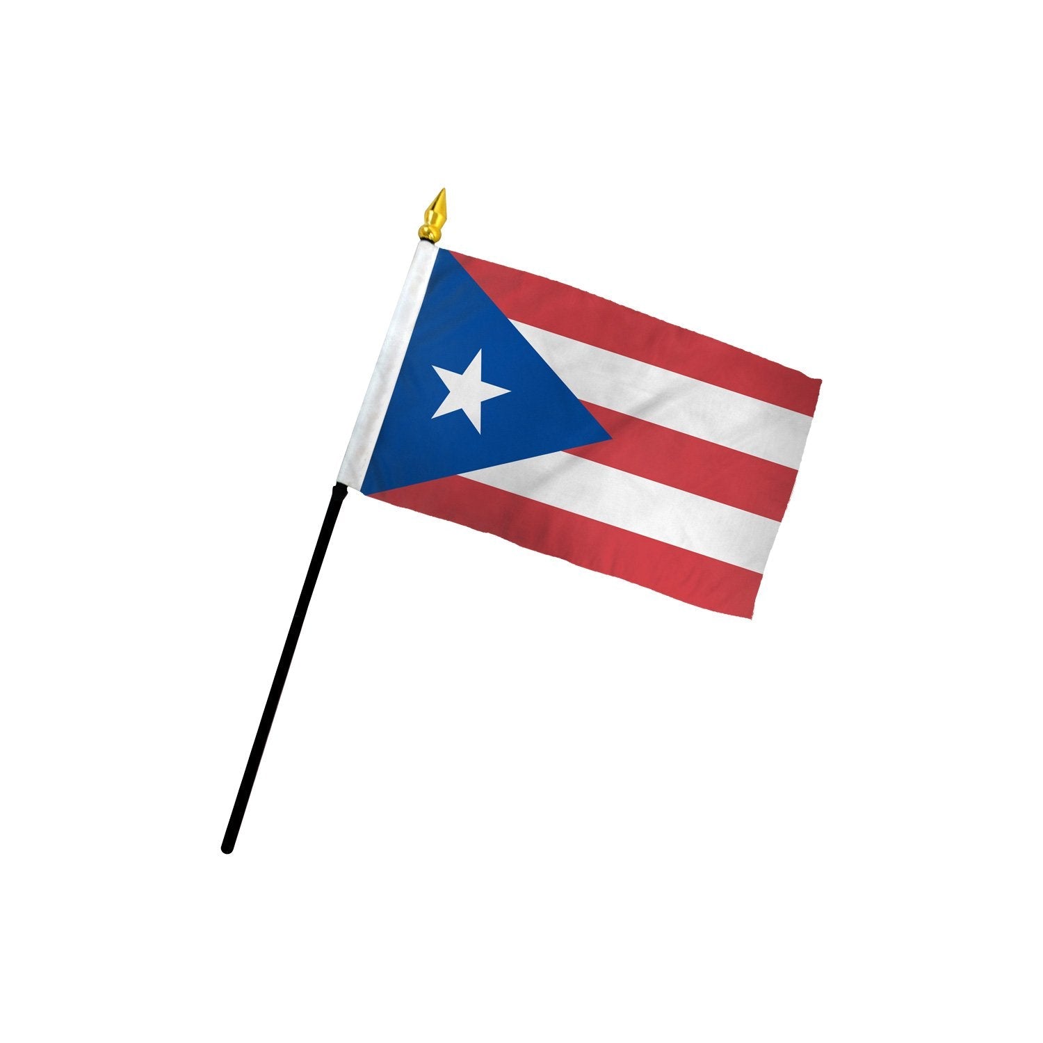 Puerto Rico 4x6in Stick Flag - Flags Importer