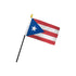 Puerto Rico 4x6in Stick Flag - Flags Importer