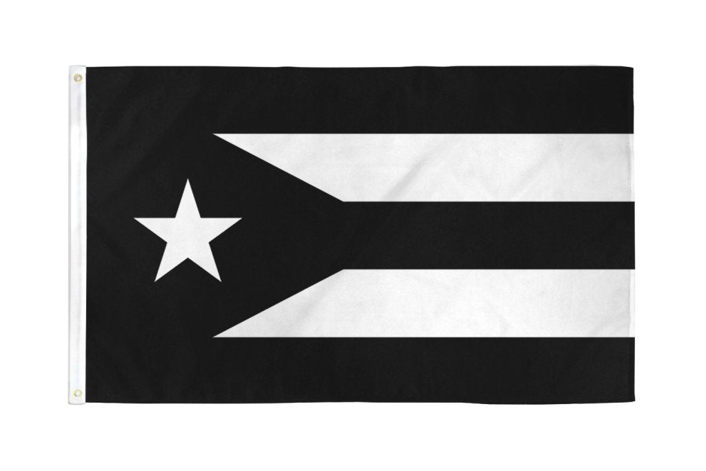 Puerto Rico (Black) Flag 3x5ft Poly - Flags Importer