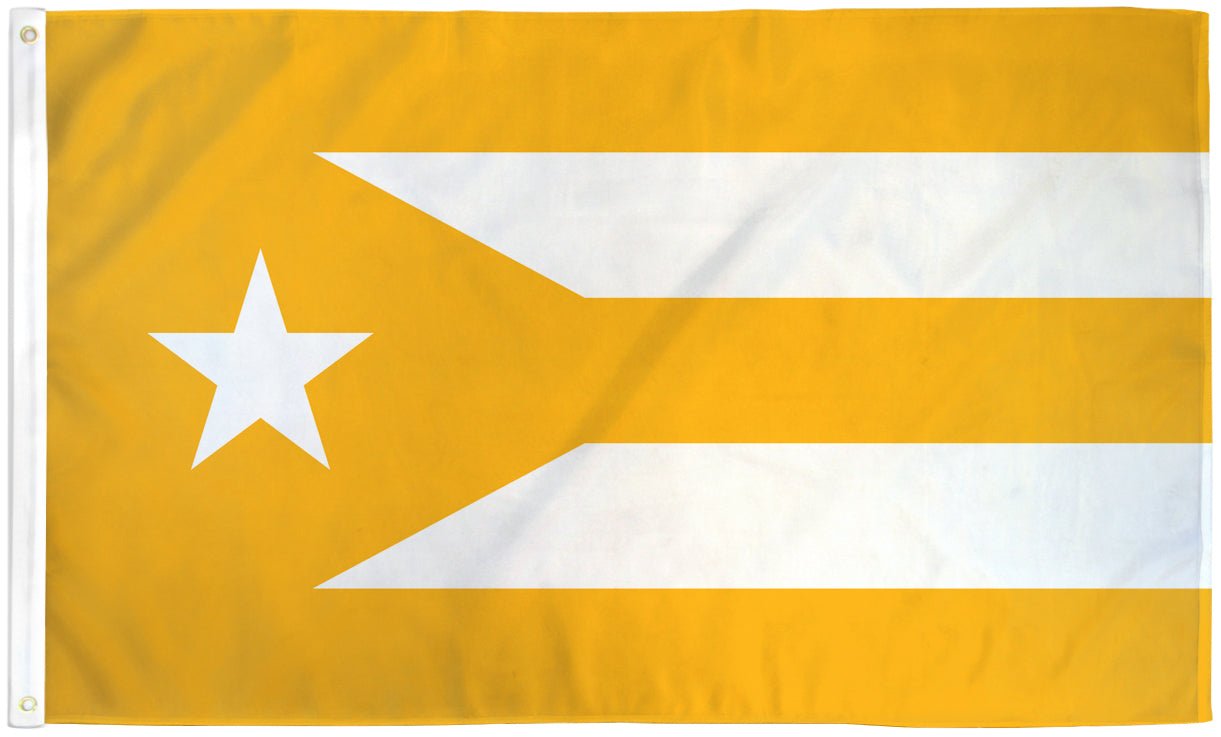 Puerto Rico (Gold) Flag 3x5ft Poly - Flags Importer